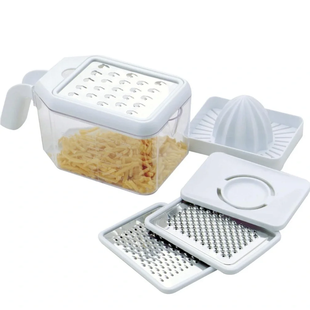 Norpro 6-in-1 Multi-Grater with Juicer & Storage Container – Stainless Steel